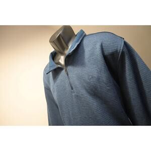 Under Armour Golf Jacket 1/4 Zip Loose Fleece Striped Athletic Mens Sz 3XL
